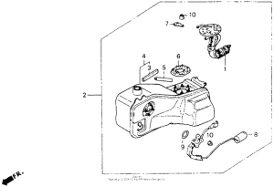 GL1500I Fuel tank set 92