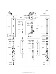 EX300 Передняя вилка