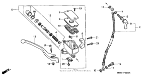 VT600CD2 Передний главный тормозной цилиндр