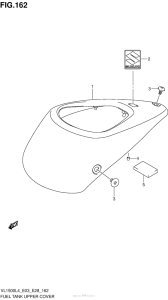 VL1500B Fuel Tank Upper Cover (Vl1500Bl4 E28)