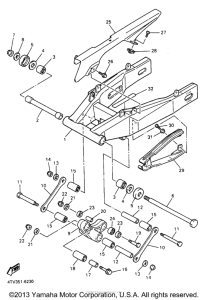 YZF600RJ Бугель