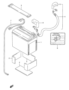 GSX-R1100 Аккумулятор