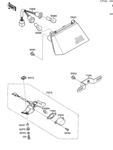 ZX750 Taillight unit ass`y