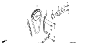 CBF125M Цепь грм / натяжное устройство