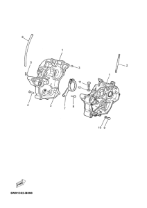 TZR50 Картер двигателя