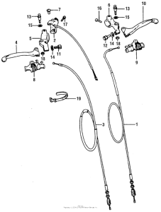 XR75 Stop switch + handle lever