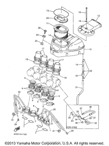 YZF1000RJ Впускная система