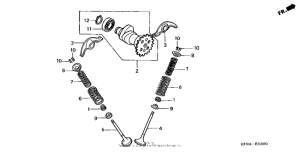 CN250 Распределительный вал и клапана