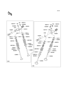KLE500 Клапана