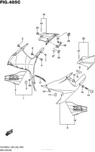GSX-R600 Side Cowling (Kgk)