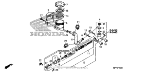 VT1300CT Задний тормозной цилиндр