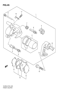 VL250 Передний суппорт