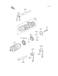AR80-II Валы и вилки переключения передач