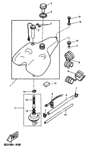 YH50 Топливный бак