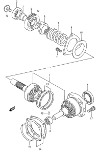 VS1400 Secondary drive gear