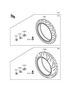 ZX1400 Покрышки