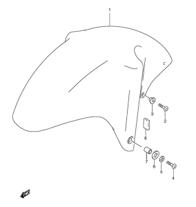 GSX-R600 Переднее крыло