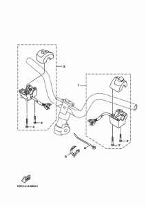 XC125R Handle switch & lever