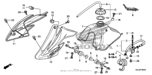 CRF100F Топливный бак