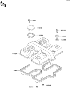 EX500 Крышка головки цилиндров