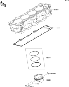 ZR1000 Цилиндр и поршни
