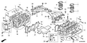 GL1800 (ABS) Головка цилиндров
