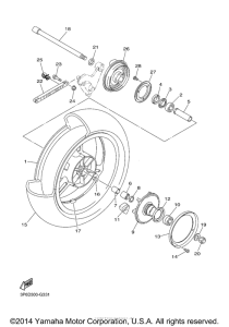 FJR13AEXS Переднее колесо