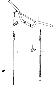RM80 Handlebar-cable