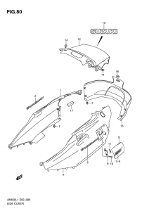 AN650 (ABS) Боковая крышка