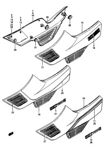 GS1150 Обтекатель задний