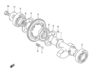 GZ250 Балансир кривошипа