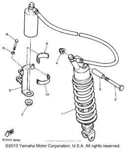 FZR1000W Амортизаторы задние