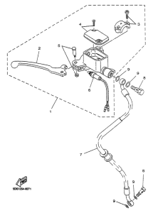 YP125 Bomba de freno delantero