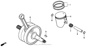 CR250R Коленвал