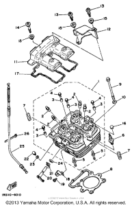 TT350T Головка цилиндров