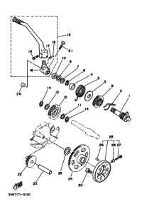 TW200E Стартер
