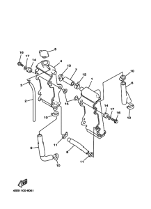 YZ125J YZ125 Радиатор и шланг