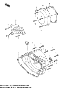 KDX175 Крышки двигателя