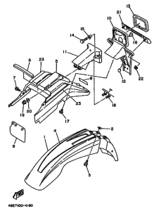 XT225 XT225F Крыло