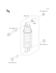 KLE500 Амортизатор