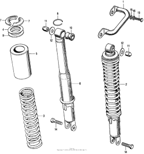 CL350 Rear shock absorber k2-k3