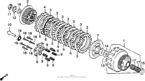 CB900 Сцепление