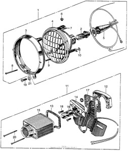 CM91 Headlight + taillight