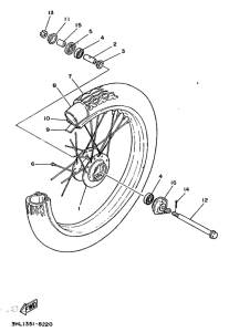 DT50R Переднее колесо
