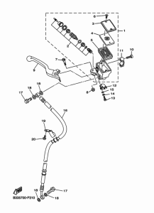 XVS950CU フロントマスタシリンダ