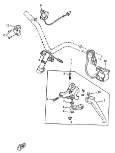 CW50RSX Handle switch. lever