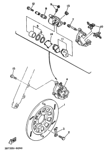 XV500 Front brake. caliper
