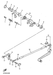 YZF-R1 Вал переключения