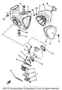 YZ125H Впускная система