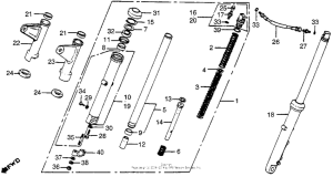 CM400 Cm400a / tfront fork 81